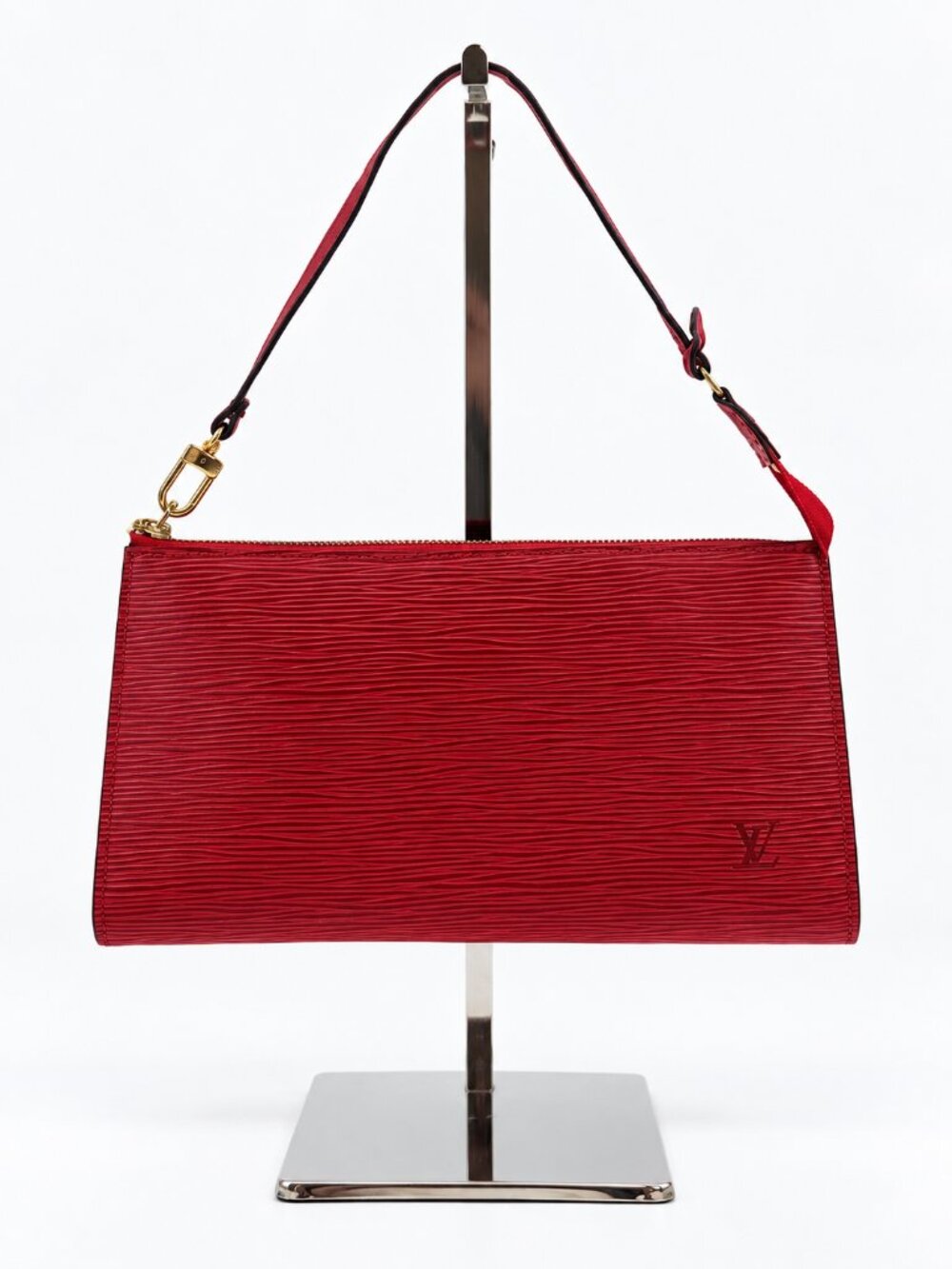 Louis Vuitton Epi Pochette Accessories Red Leather Shoulder Bag